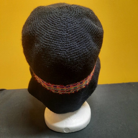 Go Fish Handmade in Peru Alpaca Blend Black Bucket hat  OSFM - Picture 2 of 7